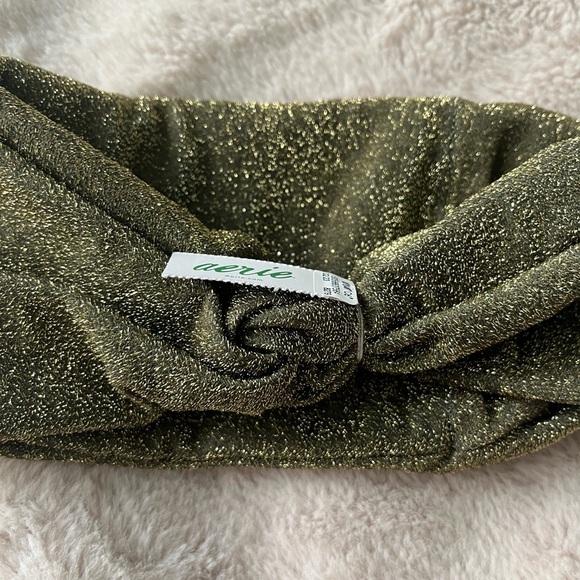 2/$20 ✨NWT Aerie Headbands Sparkly Olive Green and Red Orange Set of 2 - Picture 3 of 8